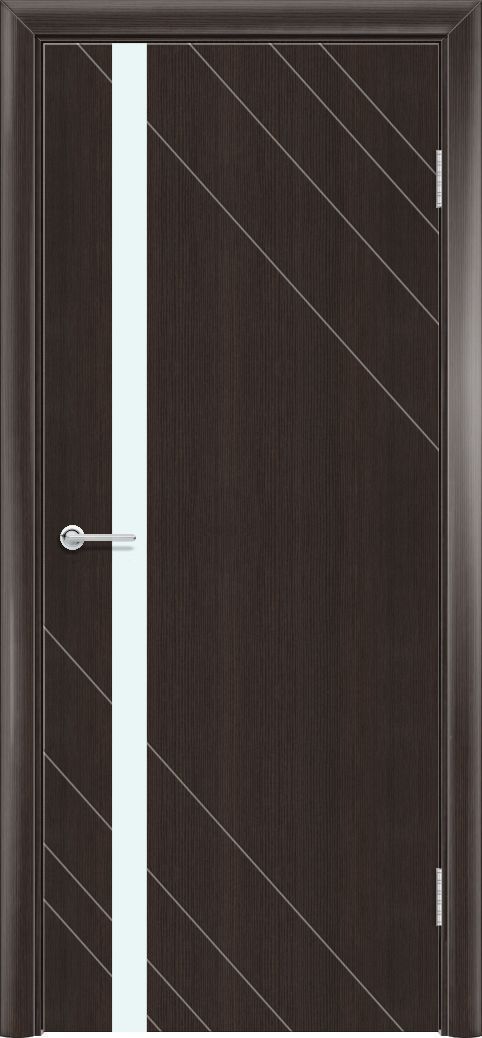 M53, Темный орех рифленый, Лакобель белый