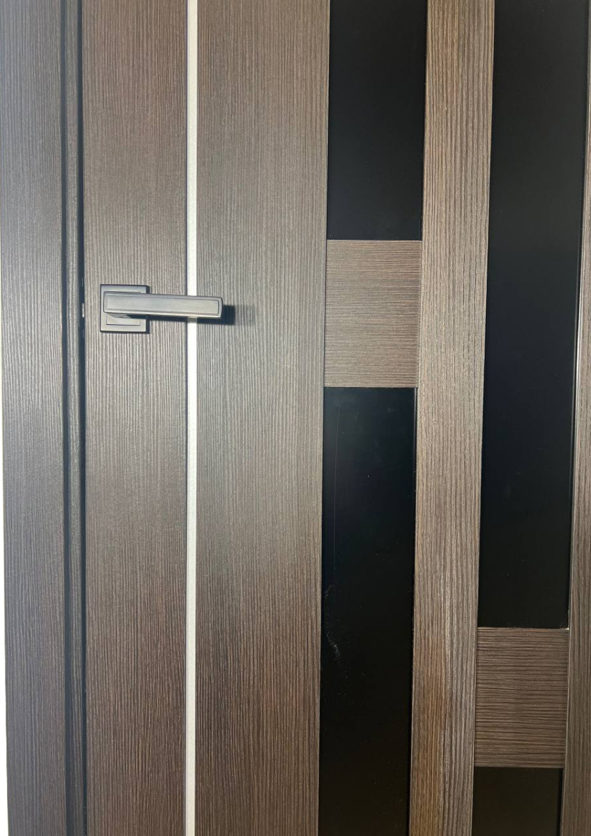 Т21, Орех темный рифленый, Лакобель черный