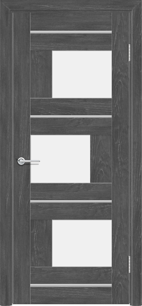 Т5, Дуб графит, Белое матовое