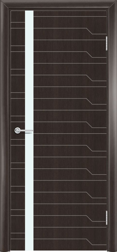 M62, Темный орех рифленый, Лакобель белый