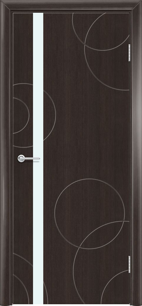 M51, Темный орех рифленый, Лакобель белый