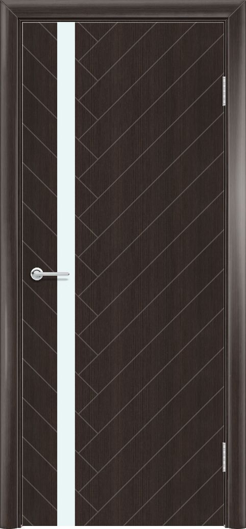 M54, Темный орех рифленый, Лакобель белый