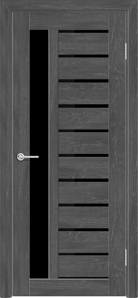 Т13, Дуб графит, Лакобель черный