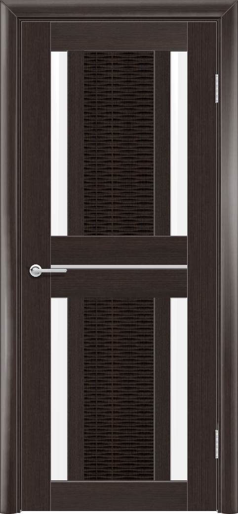 Т26, Орех темный рифленый, Лакобель белый